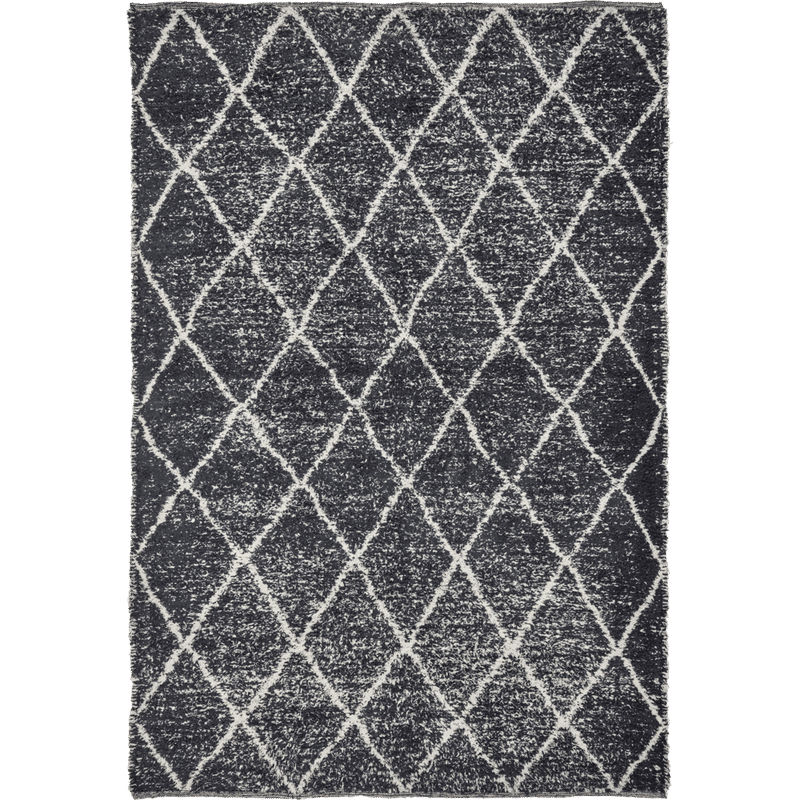 Casa Doctor Cruz Alfombra, Negra, Blanco roto