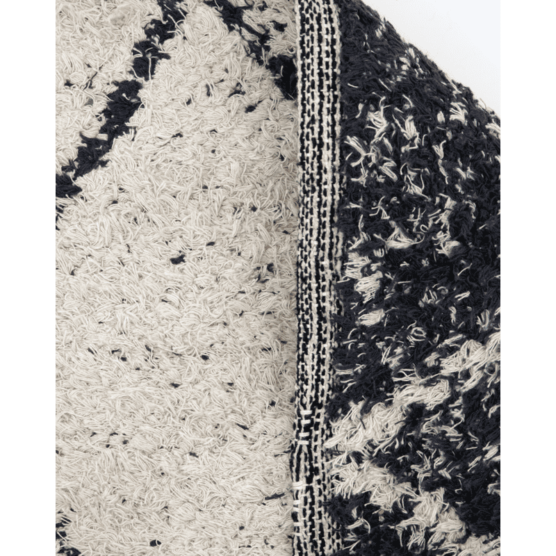 Casa Doctor Cruz Alfombra, Negra, Blanco roto