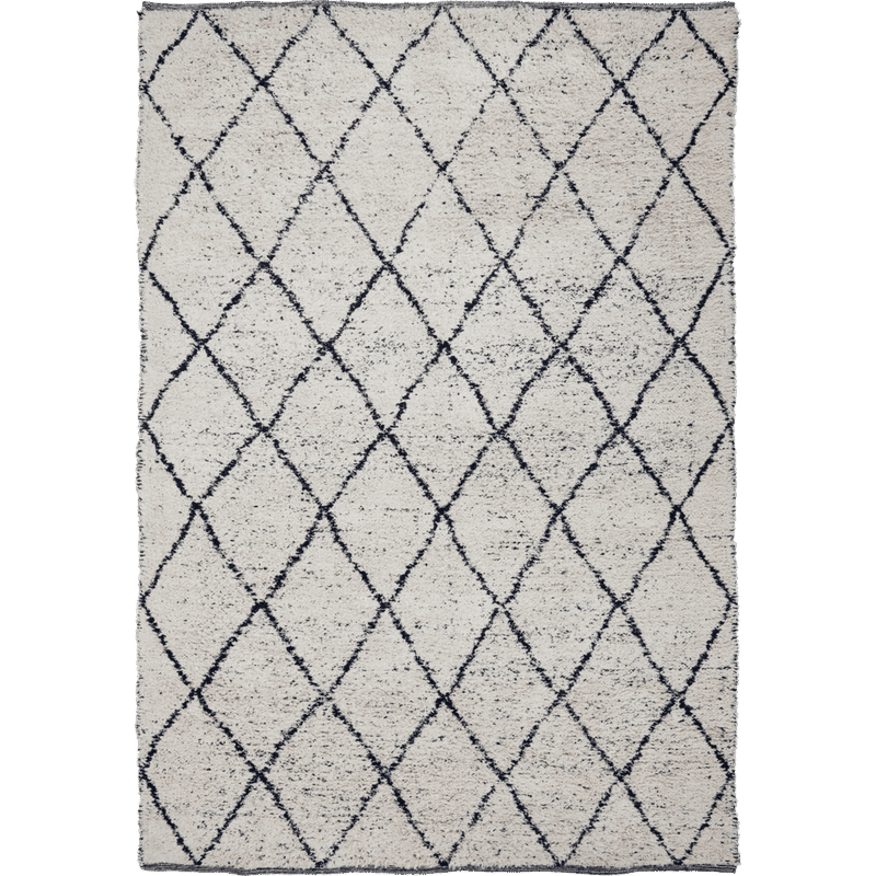 Casa Doctor Cruz Alfombra, Negra, Blanco roto