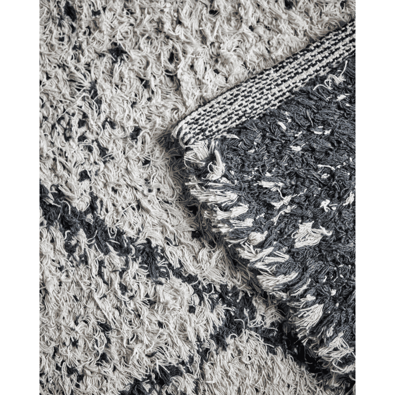 Casa Doctor Cruz Alfombra, Negra, Blanco roto