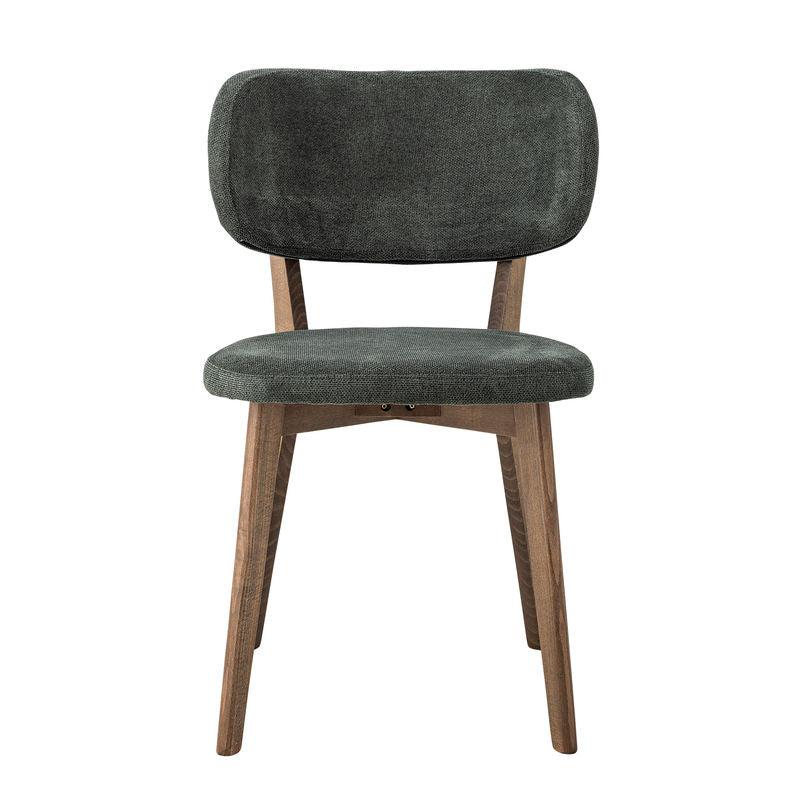 Creative Collection Cally eetkamerstoel, groen, hout