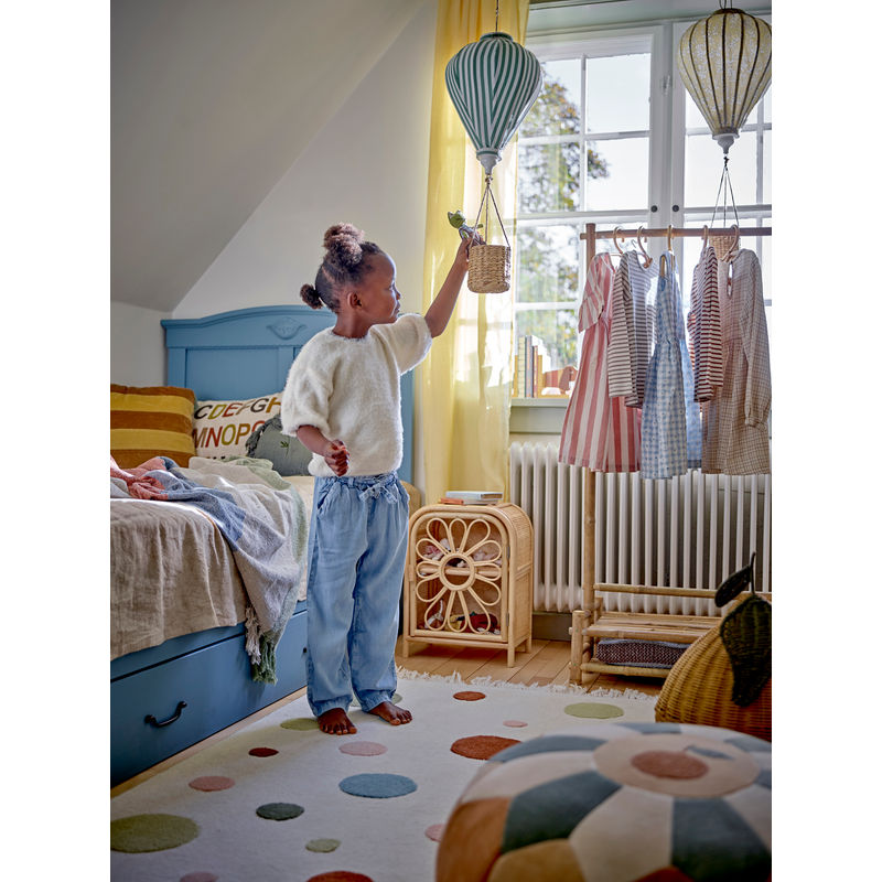 Bloomingville MINI Agnes Pouf, braun, Baumwolle
