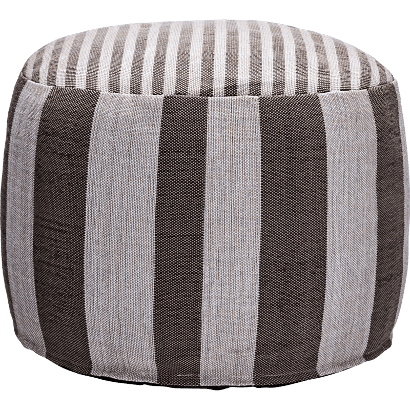 House Doctor Alfo Pouf, Braun; Weiß