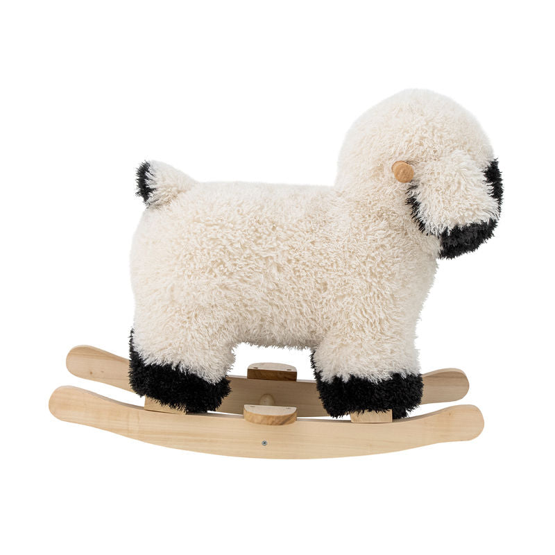 Jouet à bascule Bloomingville MINI Dolly, Mouton, Blanc, Polyester
