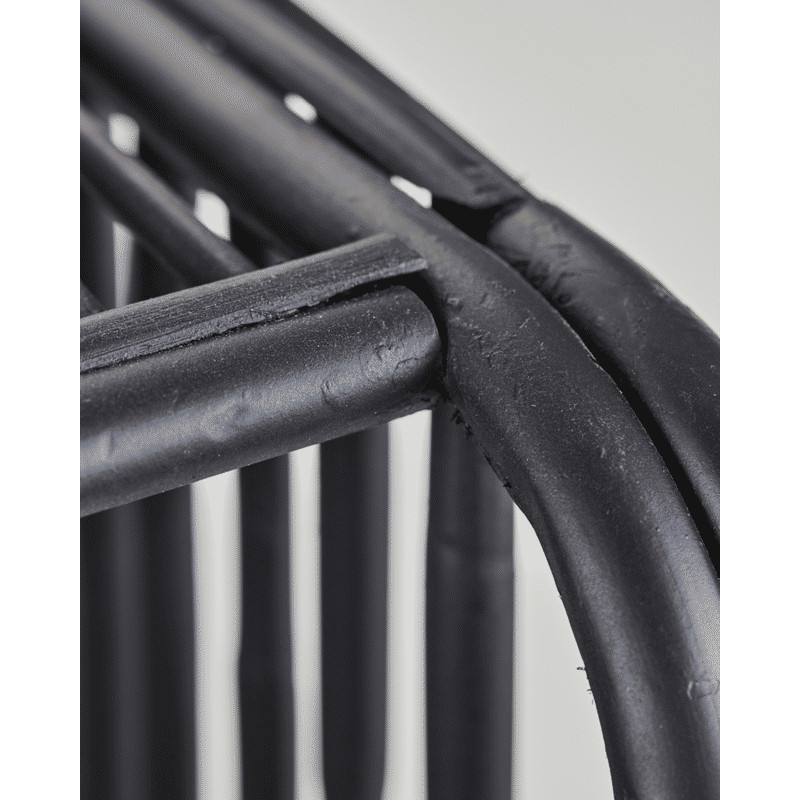 Mesa auxiliar con estante House Doctor, color negro