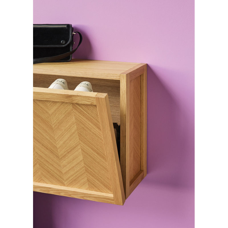 Hübsch Herringbone Schuhschrank, Naturholz