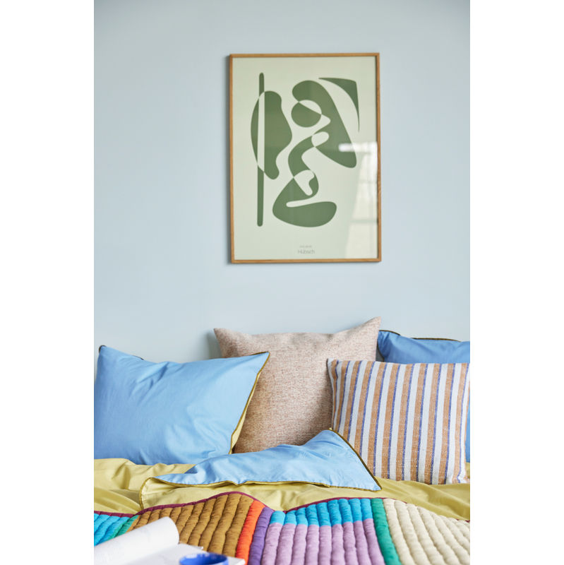 Hübsch Aki Beddengoed 60/220 Blauw/Geel