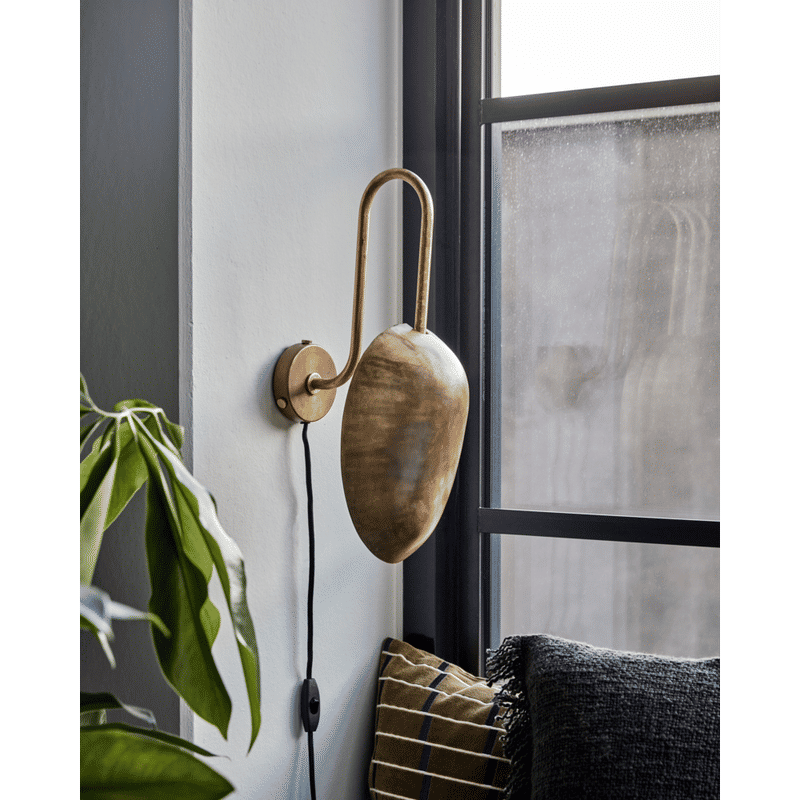 Lampe murale Swan de House Doctor, Laiton