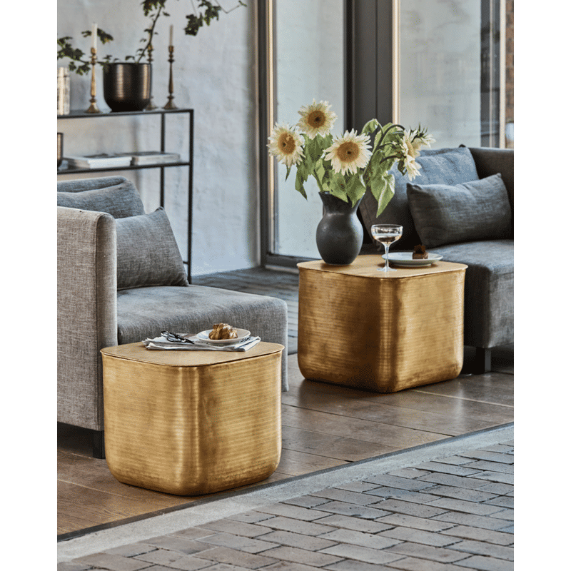 House Doctor Cajas salontafel, Goud