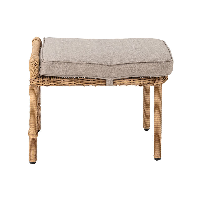 Bloomingville Belluce Loungestoel met voetenbank, naturel