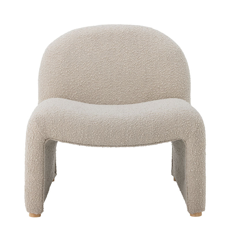 Sillón Neel de Bloomingville, natural, poliéster