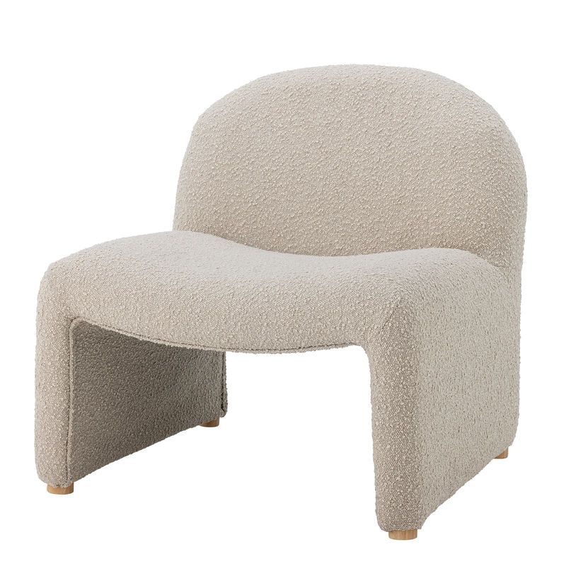 Sillón Neel de Bloomingville, natural, poliéster
