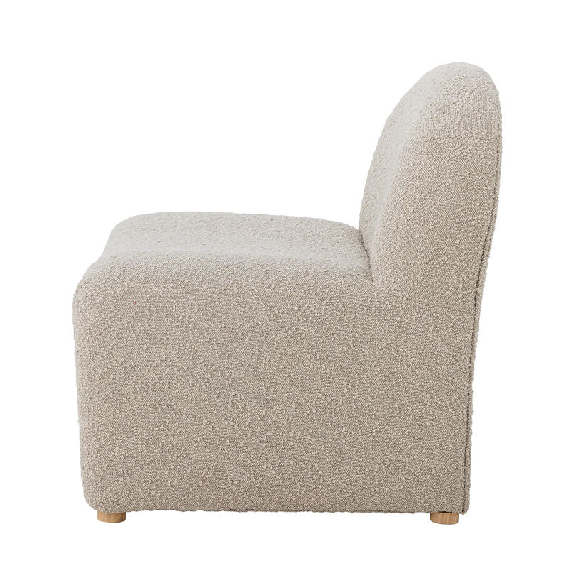 Sillón Neel de Bloomingville, natural, poliéster