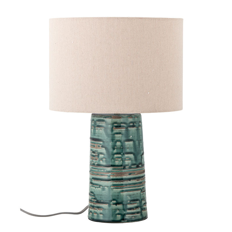 Lampe de table Freyah, collection Creative, verte, faïence