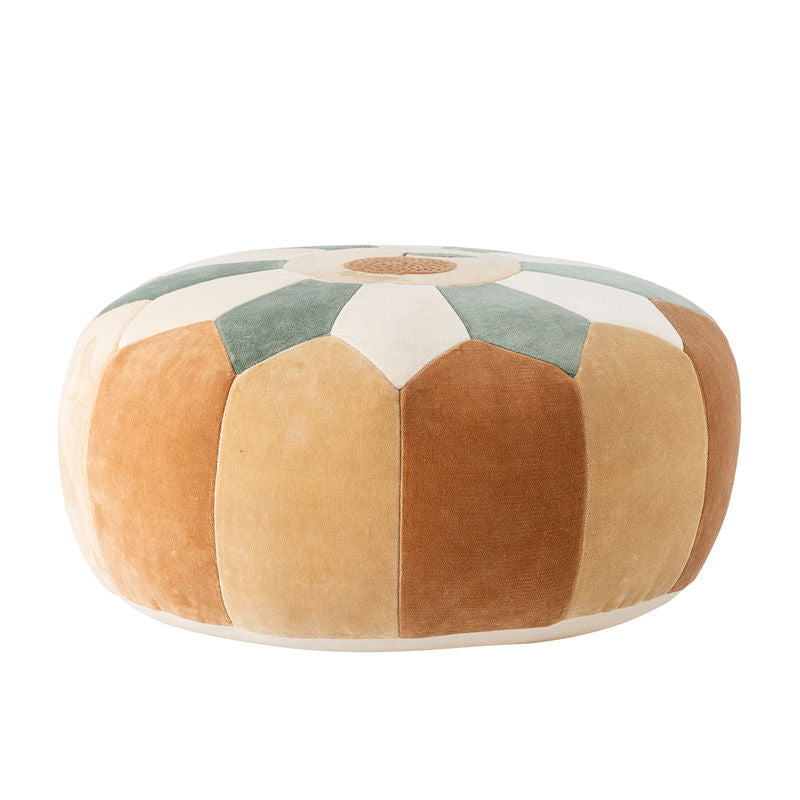 Bloomingville MINI Agnes Pouf, braun, Baumwolle