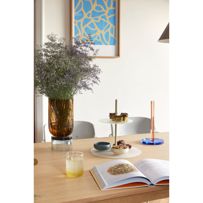 Hübsch Kiosk Küchen rollen halter Blau/Pink