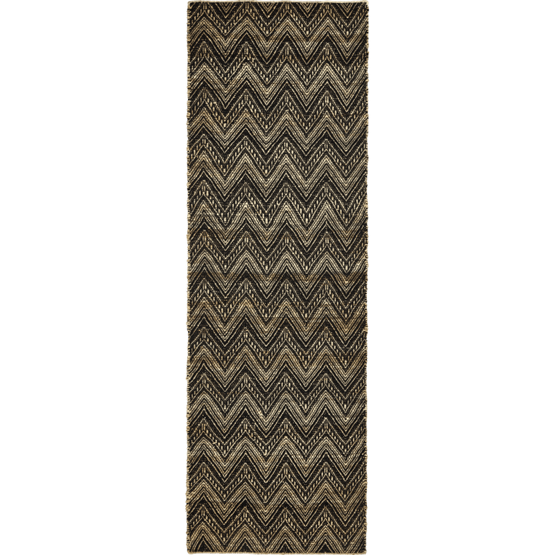Tapis Monta de House Doctor, Naturel, Noir