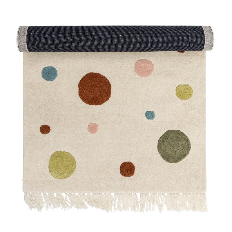 Bloomingville MINI Clennie Teppich, Natur, Wolle