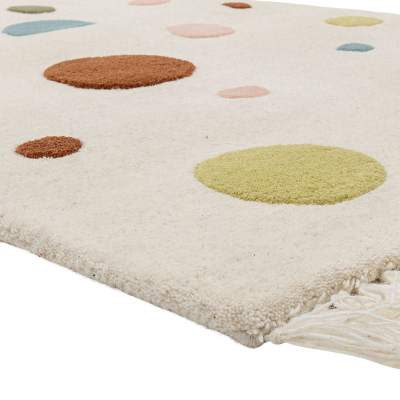 Bloomingville MINI Clennie Teppich, Natur, Wolle