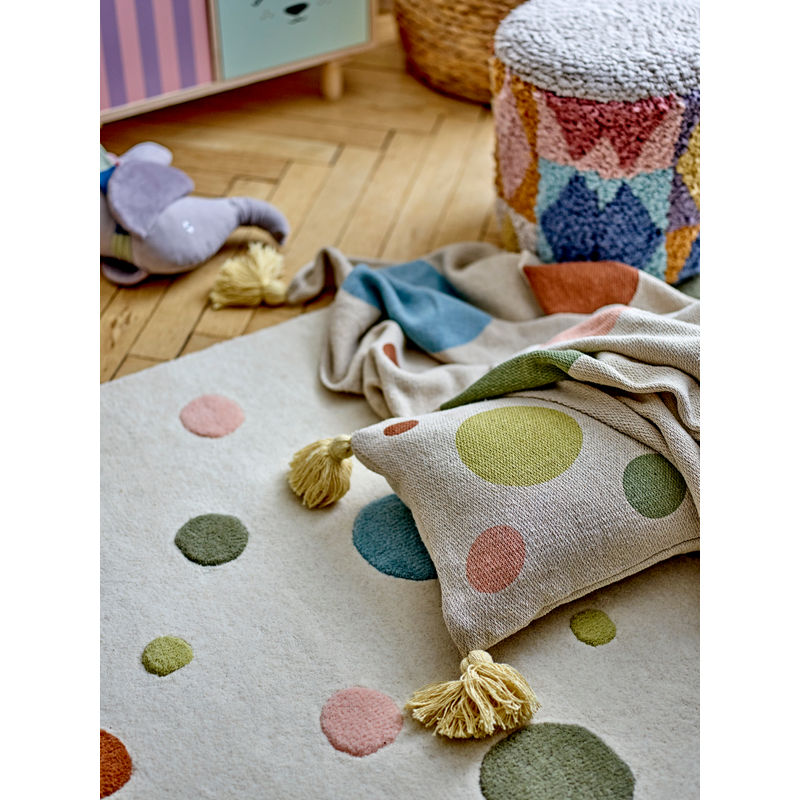Bloomingville MINI Clennie Teppich, Natur, Wolle