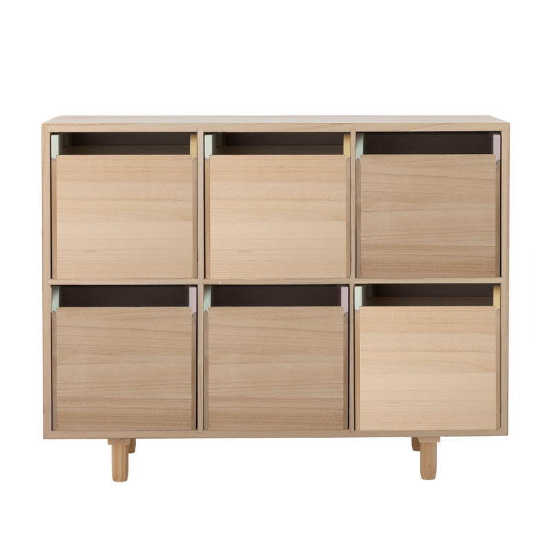 Bloomingville MINI Calle Bücherregal mit Schubladen, Natur, Holz