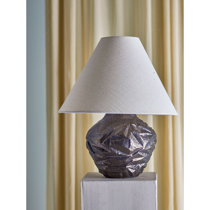 Bloomingville Carolla Tischlampe, Braun, Keramik