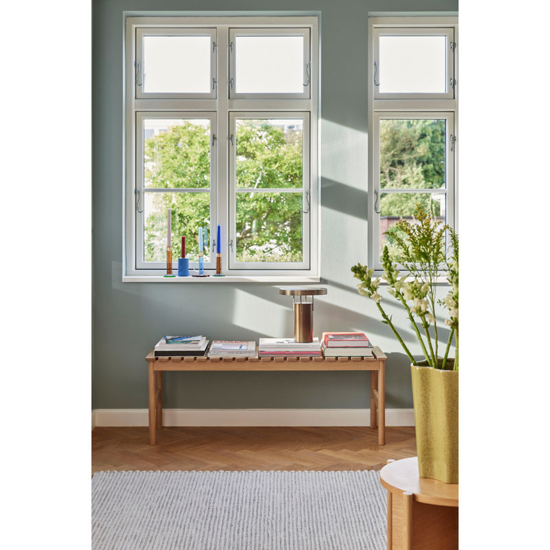 Hübsch Row-Bank, naturholz