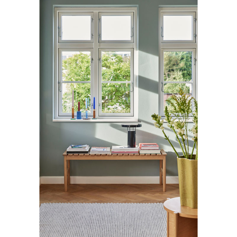 Hübsch Row-Bank, naturholz