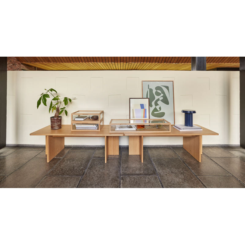 Hübsch Keen Tisch lampe Dunkelblau