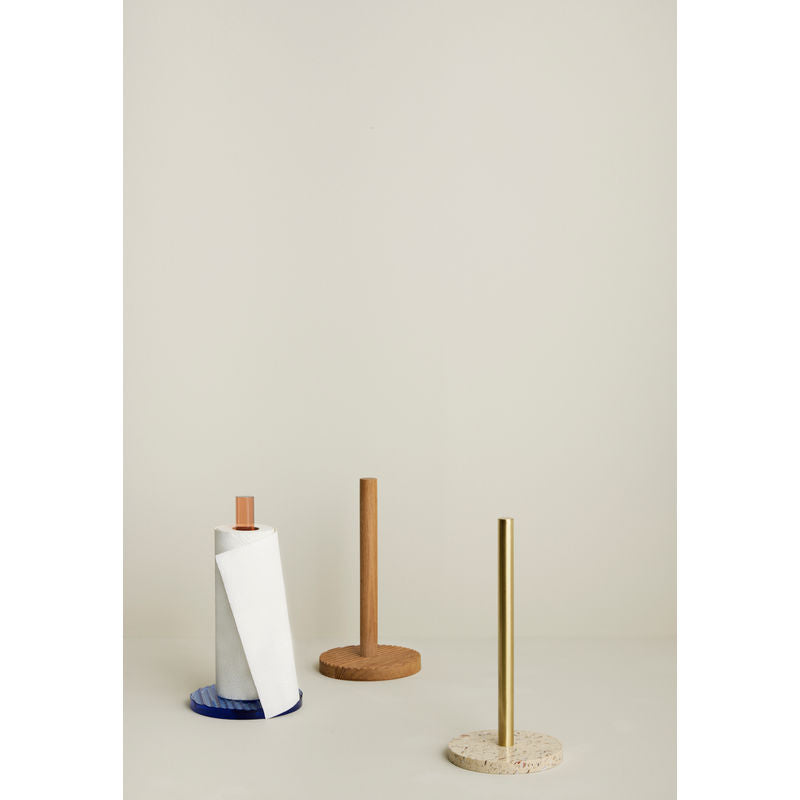 Hübsch Kiosk Keukenrolhouder Blauw/Roze