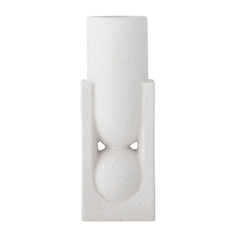 Bloomingville Salome Vase, Weiß, Steinzeug
