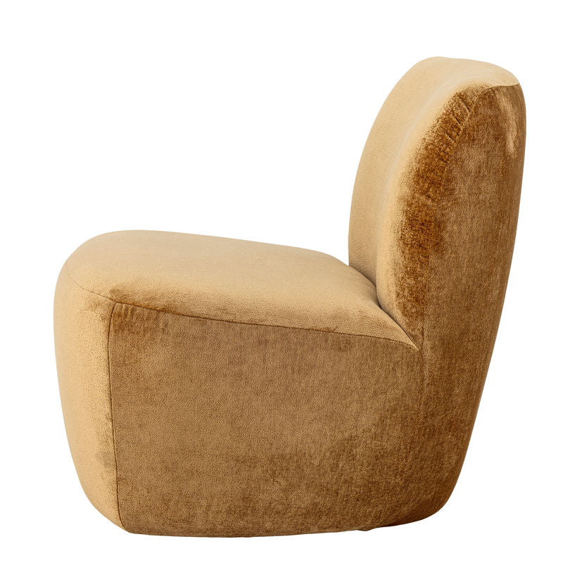 Creative Collection Almonde Loungestoel, Braun, Polyester