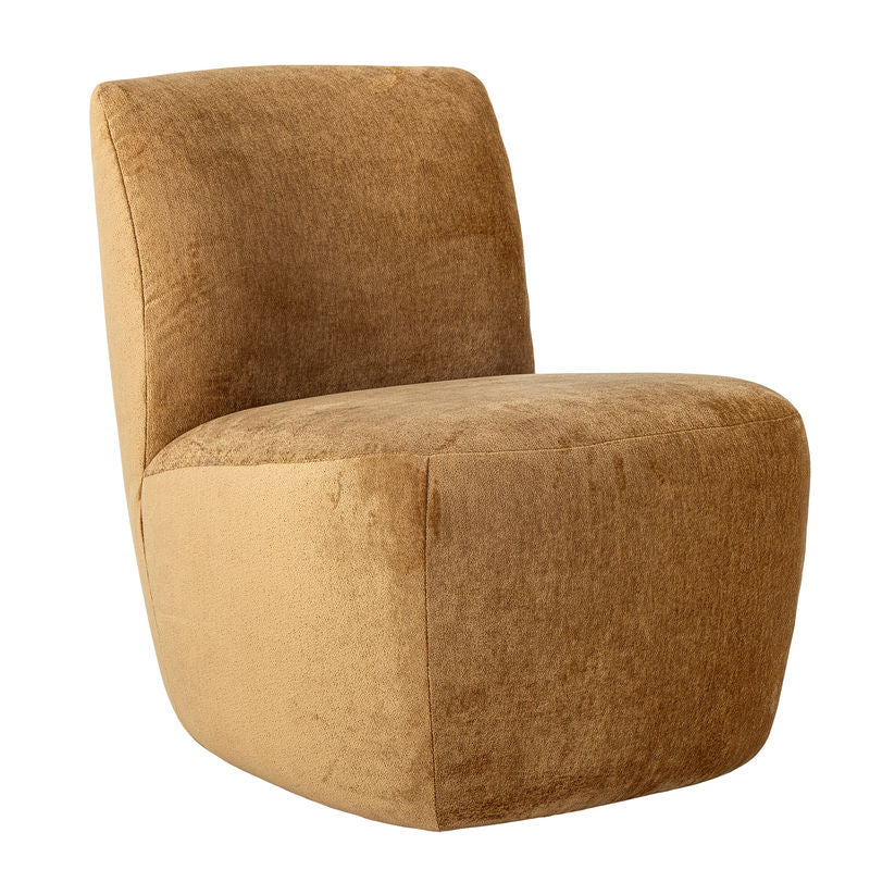 Creative Collection Almonde Loungestoel, Braun, Polyester