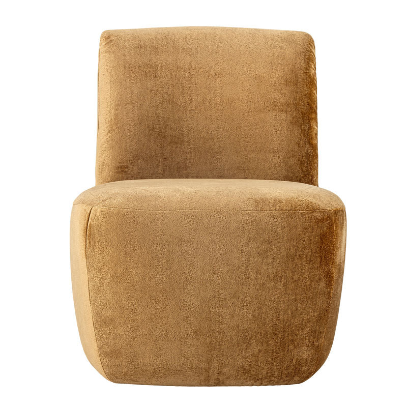 Creative Collection Almonde Loungestoel, Braun, Polyester