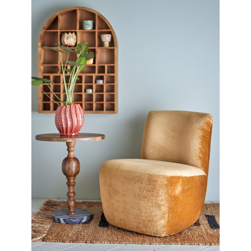 Creative Collection Almonde Loungestoel, Braun, Polyester