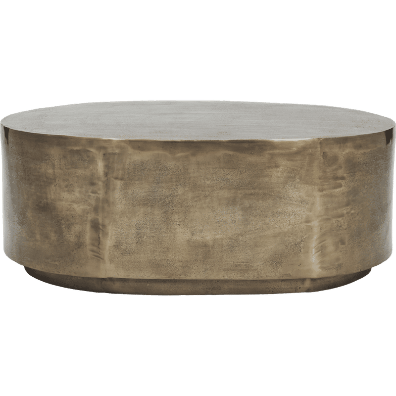 Table basse Rota de House Doctor, finition en cuivre antique