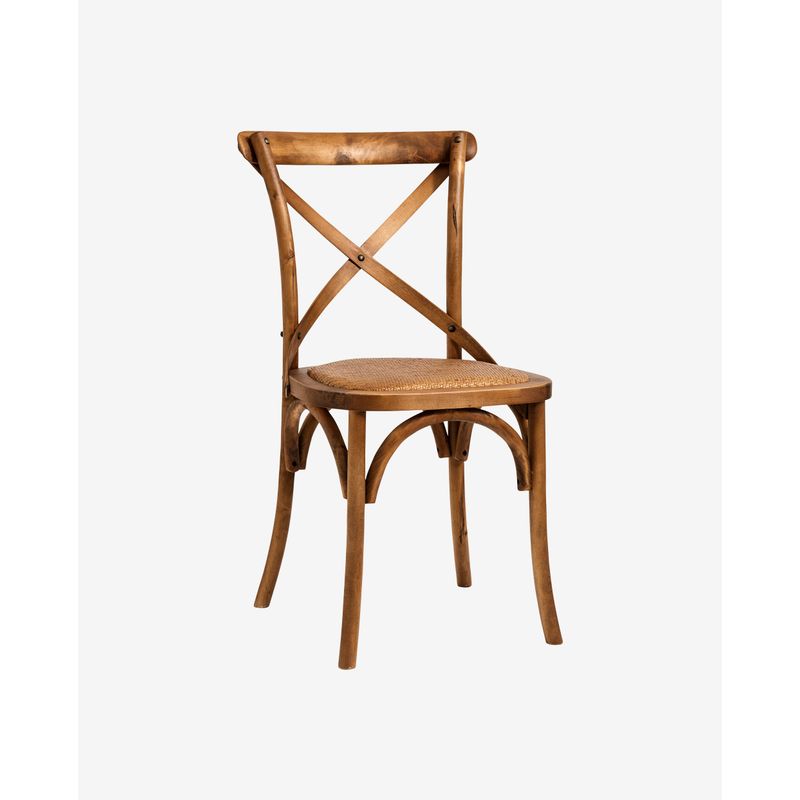 Nordal X eetkamerstoel, naturel hout