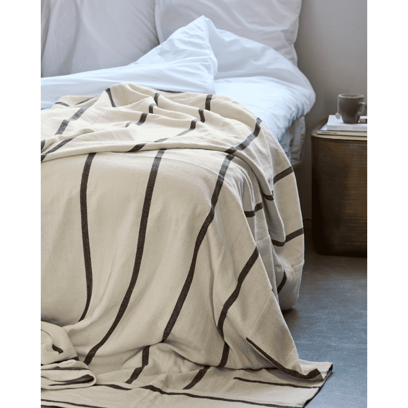 Colcha House Doctor Nula, marrón oscuro