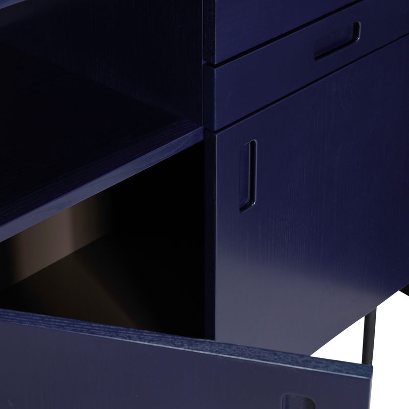 Hübsch Bureau d'étude, gris foncé, bleu