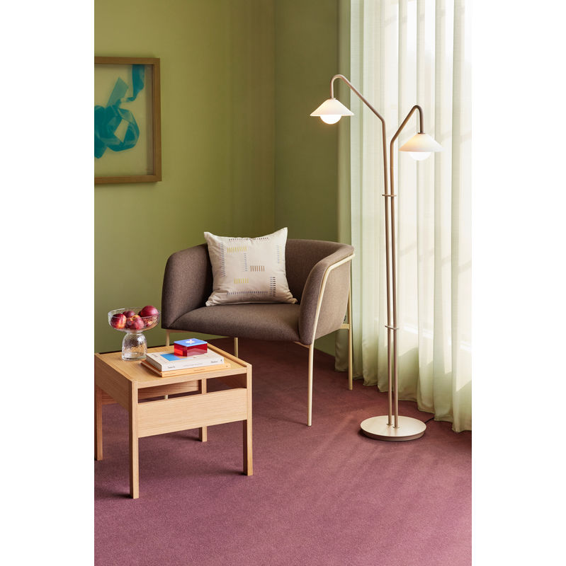 Hübsch Como vloerlamp, beige