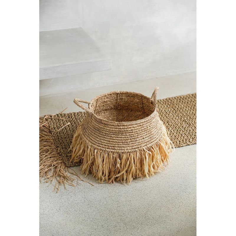 Bazar Bizar The Raffia Deluxe Baskets - Natural - L