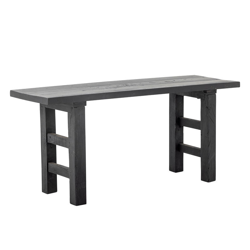 Bloomingville Riber Bank, schwarz, recyceltes Holz