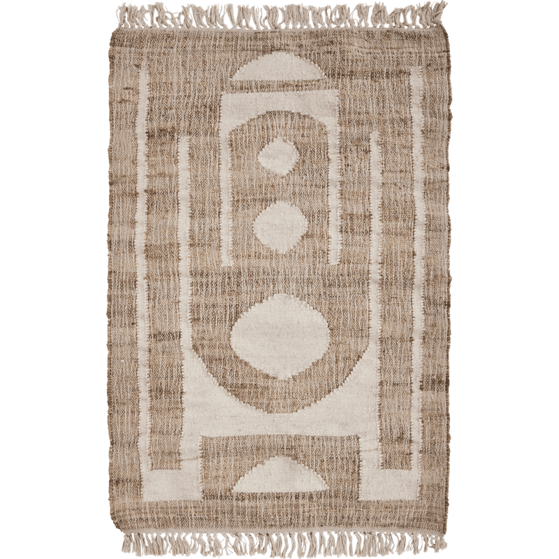 Tapis Rostro de House Doctor, Naturel, Blanc cassé