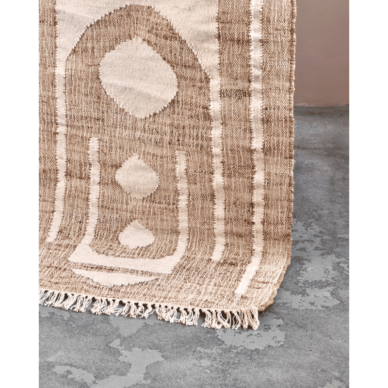 Tapis Rostro de House Doctor, Naturel, Blanc cassé
