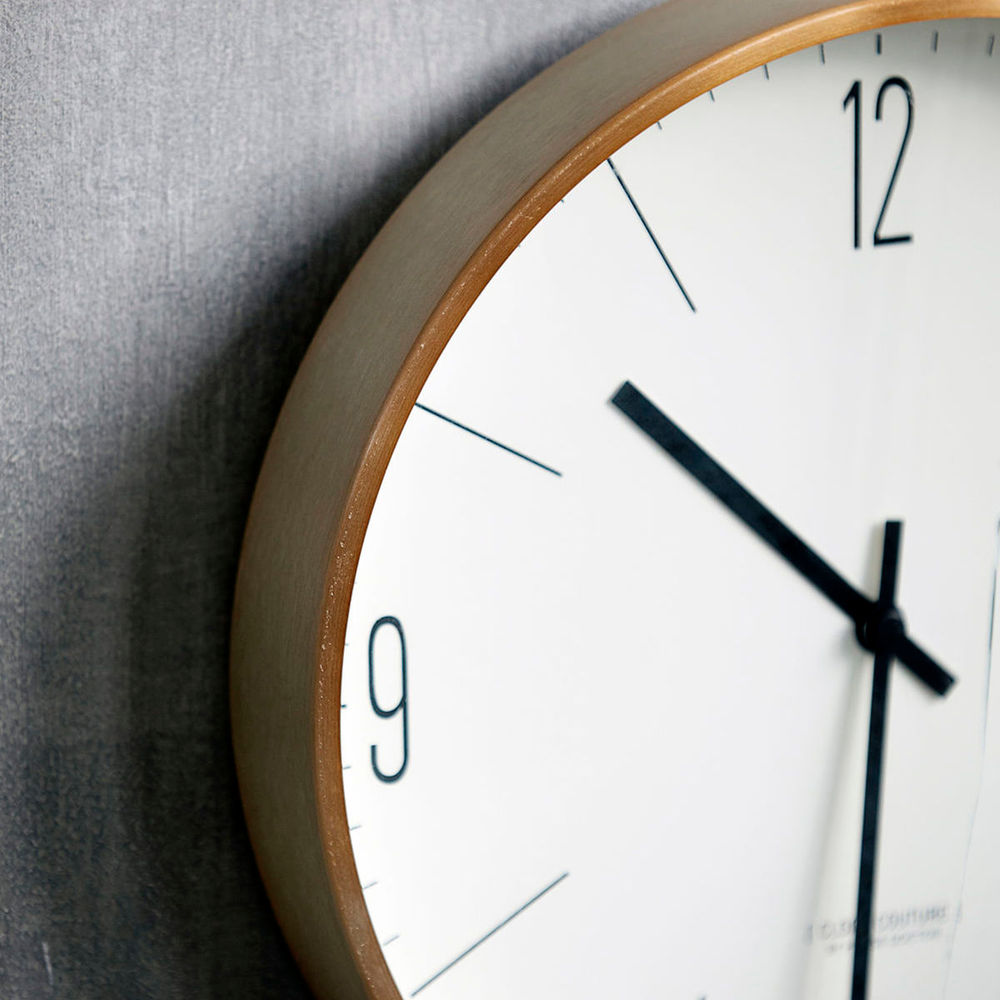 House Doctor Horloge murale, Horloge Couture, Blanc/Or