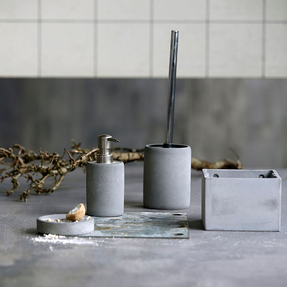 Hausarzt Toiletten papier halter, Zement, Grau