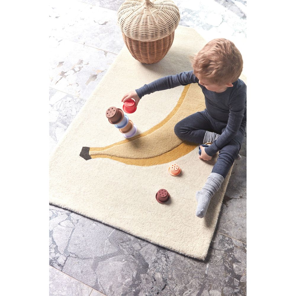 OYOY MINI tapis touffeté à la banane