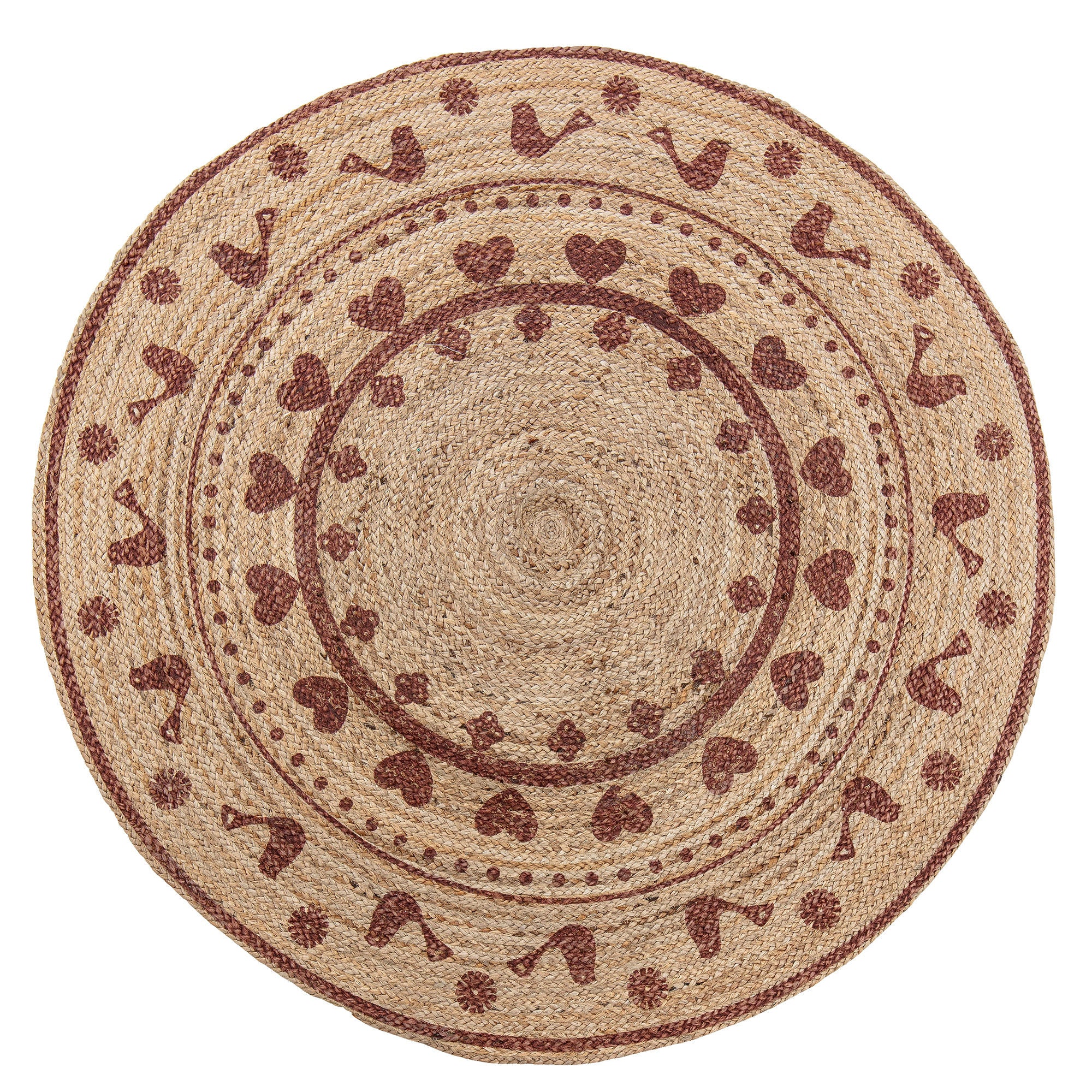 Bloomingville Alav Toile d'arbre, rouge, jute