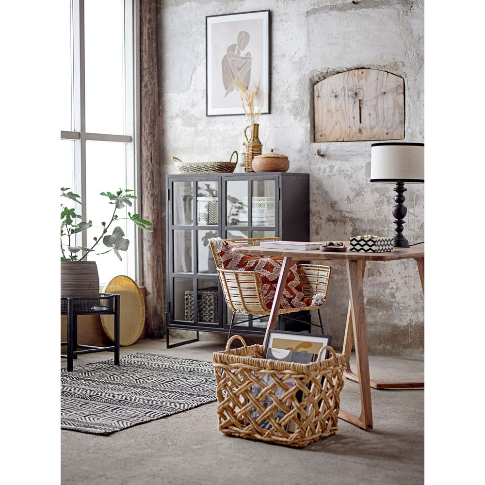 Bloomingville Opaal Kast, Zwart, Eik