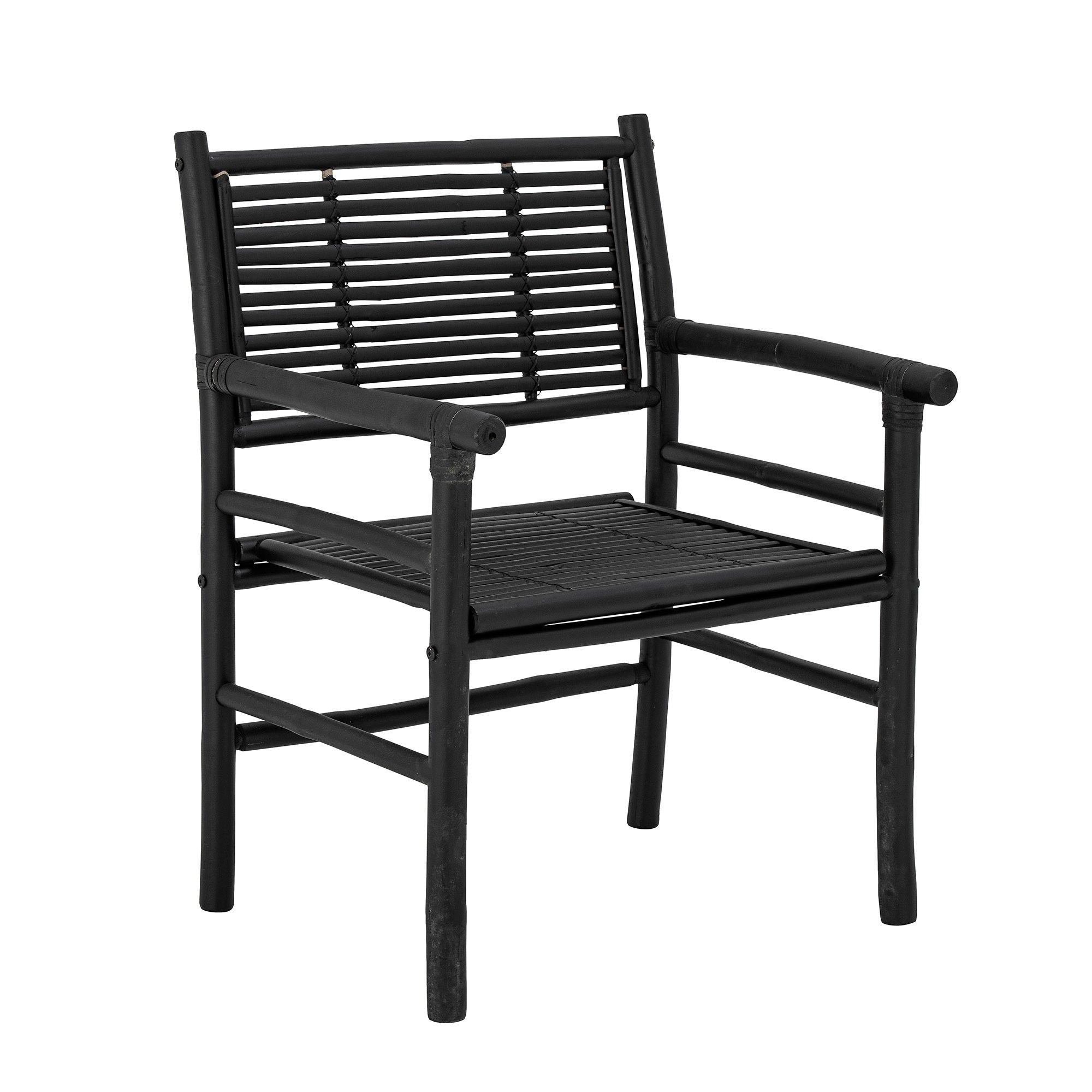 Bloomingville Silla Coen, Negro, Bambú